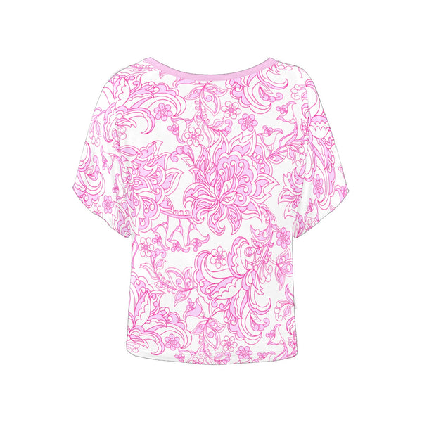 Demure Blush Batwing Shirt