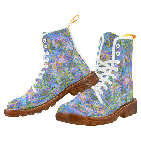 Demure_Bleu Vegan Boots Martin Boots For Women Model 1203H