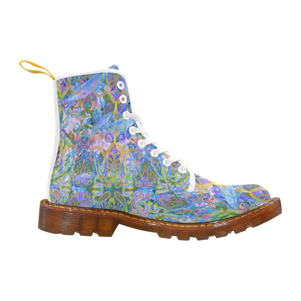 Demure_Bleu Vegan Boots Martin Boots For Women Model 1203H