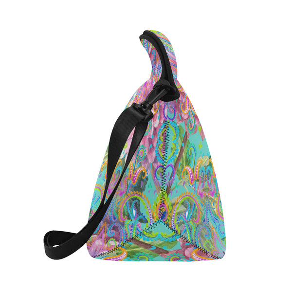 Resort Collection 2020 "Celia"  Neoprene Lunch Bag Neoprene Lunch Bag/Large (Model 1669)