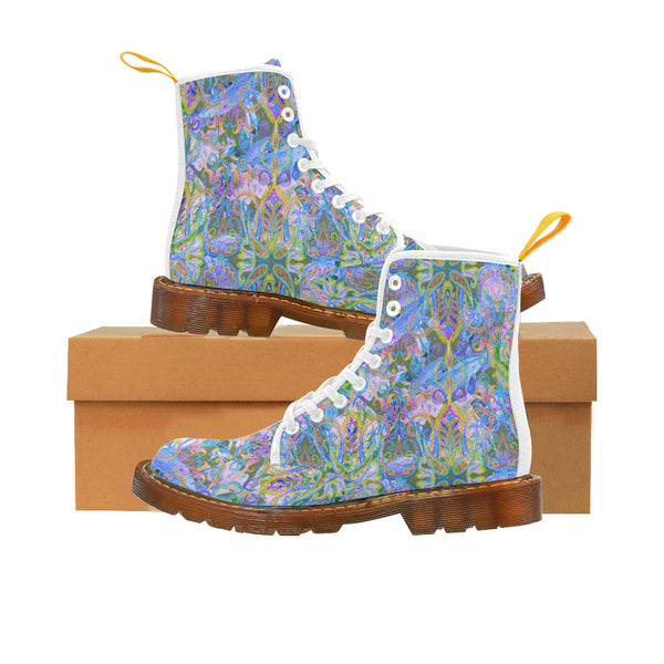 Demure_Bleu Vegan Boots Martin Boots For Women Model 1203H