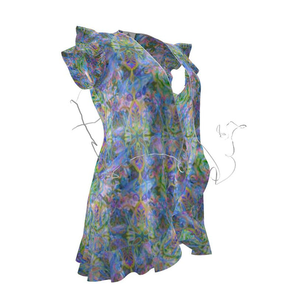 DEMURE BLEU Tea Dress