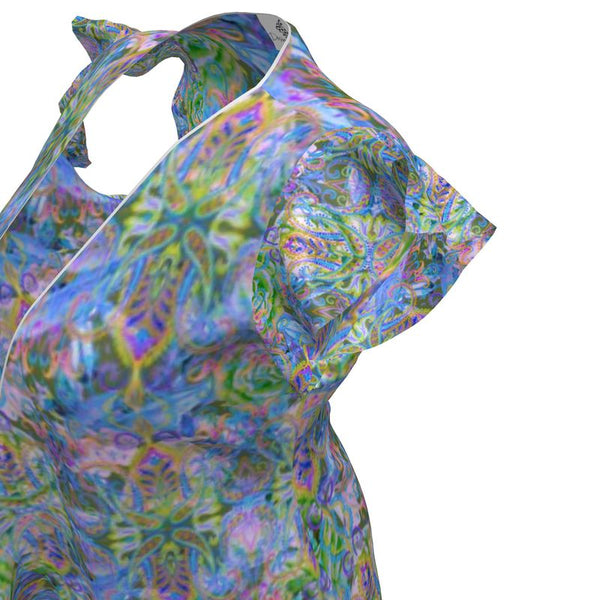 DEMURE BLEU Tea Dress