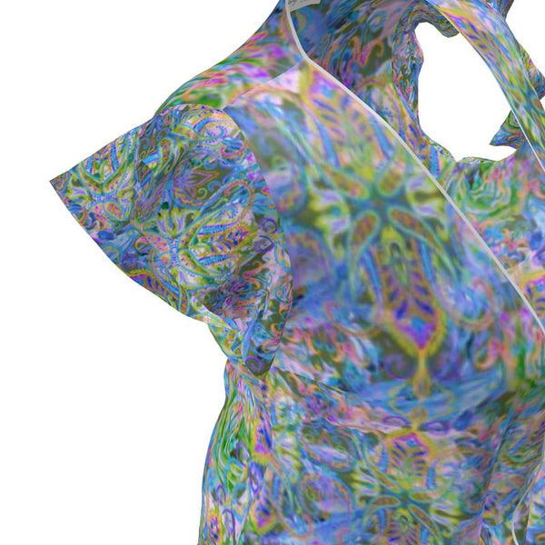 DEMURE BLEU Tea Dress