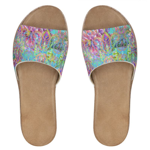 CELIA Leather Sliders