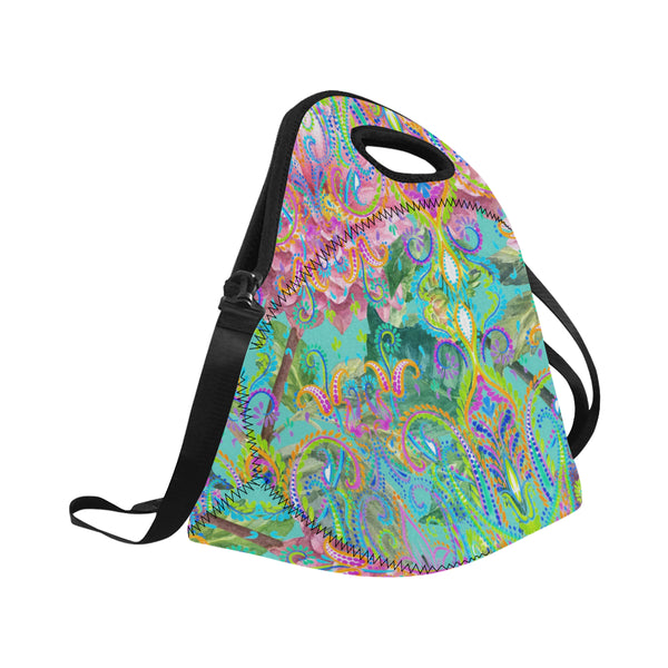 Resort Collection 2020 "Celia"  Neoprene Lunch Bag Neoprene Lunch Bag/Large (Model 1669)