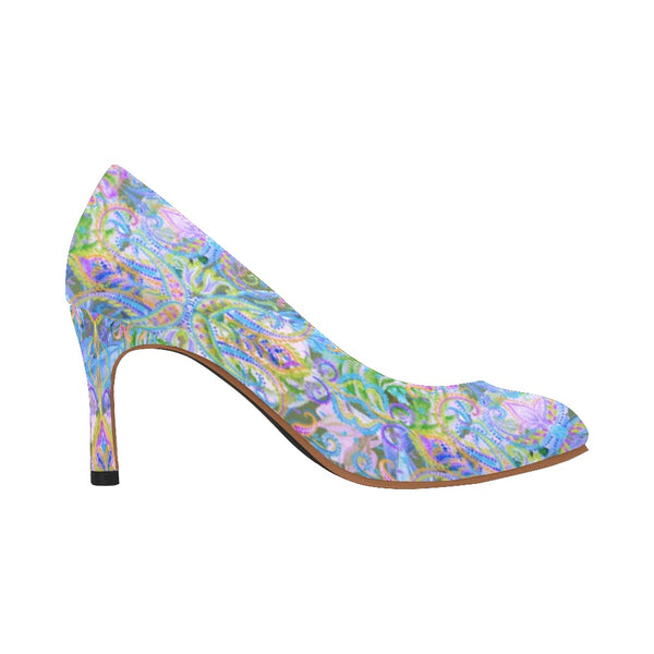 Demure Bleu High Heels Women's High Heels (Model 048)
