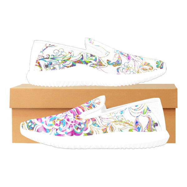 Delight Womens Slip-ons Orion Slip-on Women's Canvas Sneakers (Model 042)