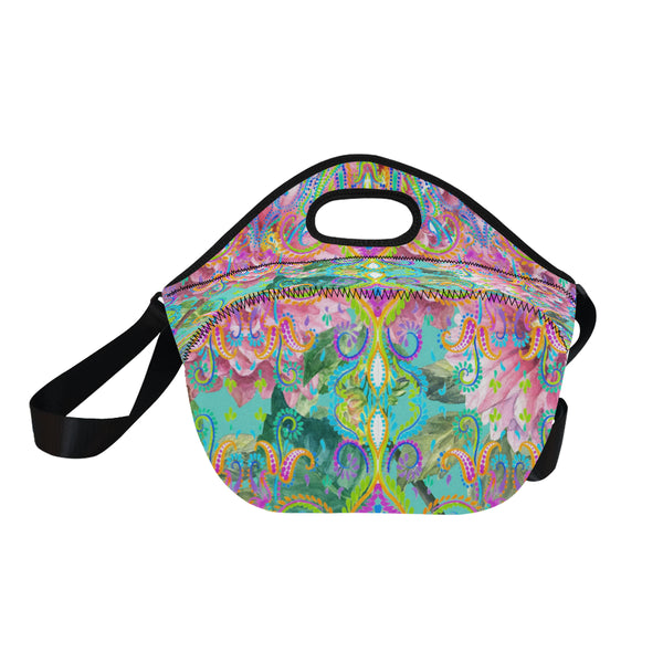 Resort Collection 2020 "Celia"  Neoprene Lunch Bag Neoprene Lunch Bag/Large (Model 1669)