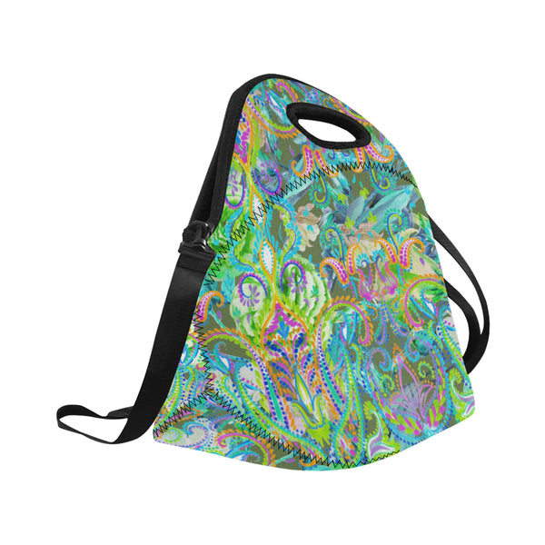 Resort Collection 2020 "Demure" Neoprene Lunch Bag Neoprene Lunch Bag/Large (Model 1669)