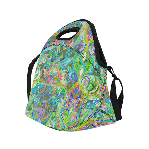 Resort Collection 2020 "Demure" Neoprene Lunch Bag Neoprene Lunch Bag/Large (Model 1669)