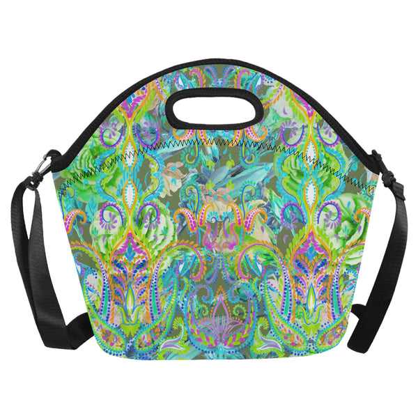 Resort Collection 2020 "Demure" Neoprene Lunch Bag Neoprene Lunch Bag/Large (Model 1669)