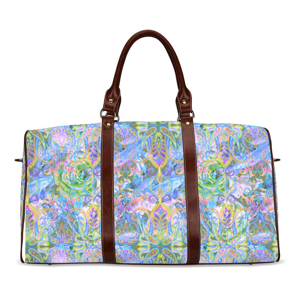 Demure_Bleu Large Travel Bag Waterproof Travel Bag/Large (Model 1639)