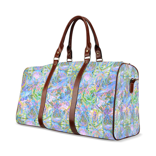 Demure_Bleu Large Travel Bag Waterproof Travel Bag/Large (Model 1639)