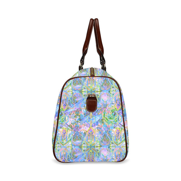 Demure_Bleu Large Travel Bag Waterproof Travel Bag/Large (Model 1639)