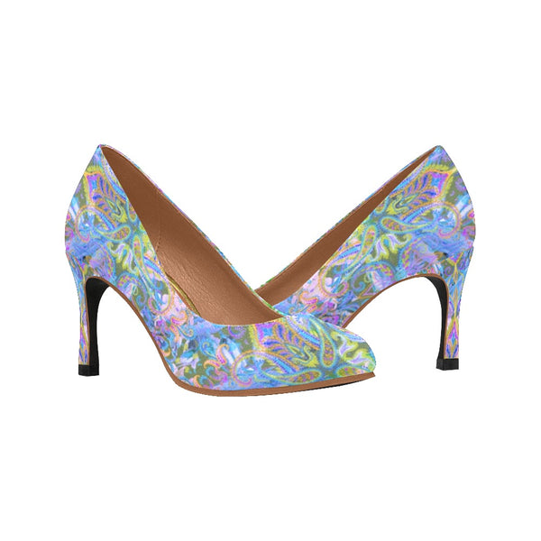 Demure Bleu High Heels Women's High Heels (Model 048)