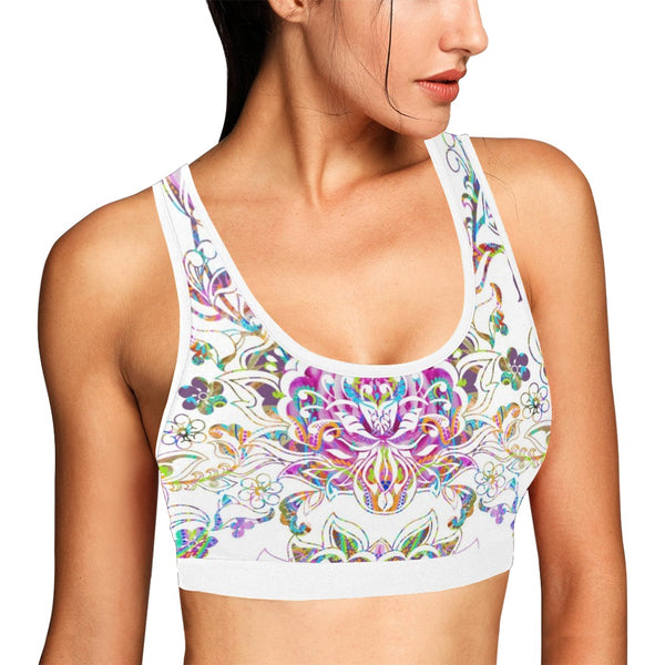 Delight Sports Bra Women's All Over Print Sports Bra (Model T52)