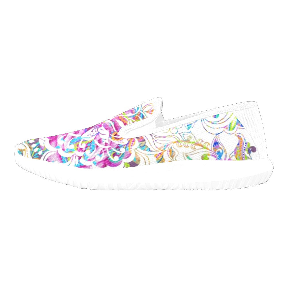 Delight Womens Slip-ons Orion Slip-on Women's Canvas Sneakers (Model 042)