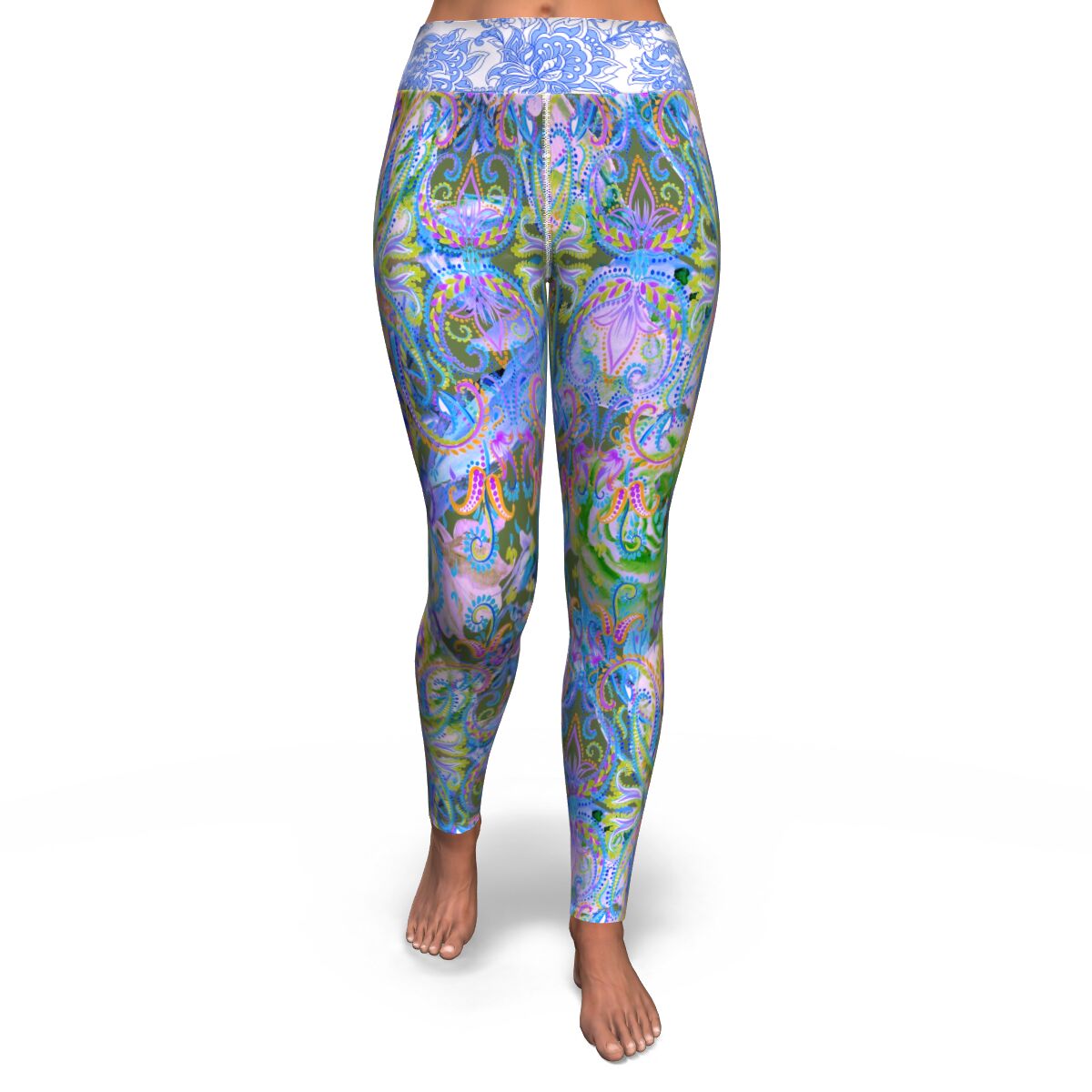 Demure Bleu Yoga Leggings