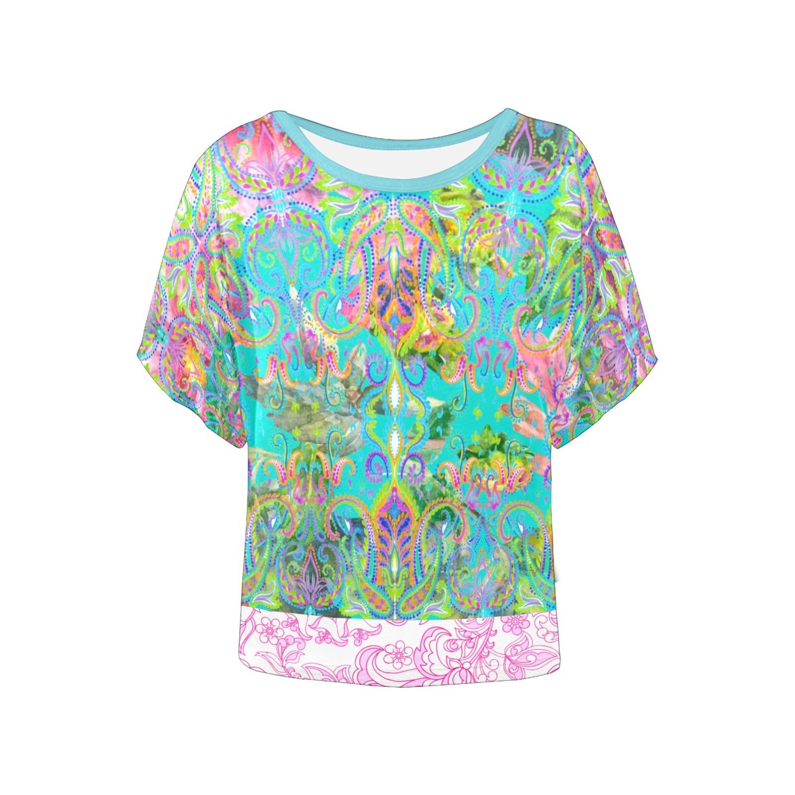 Celia Blush Batwing Blouse