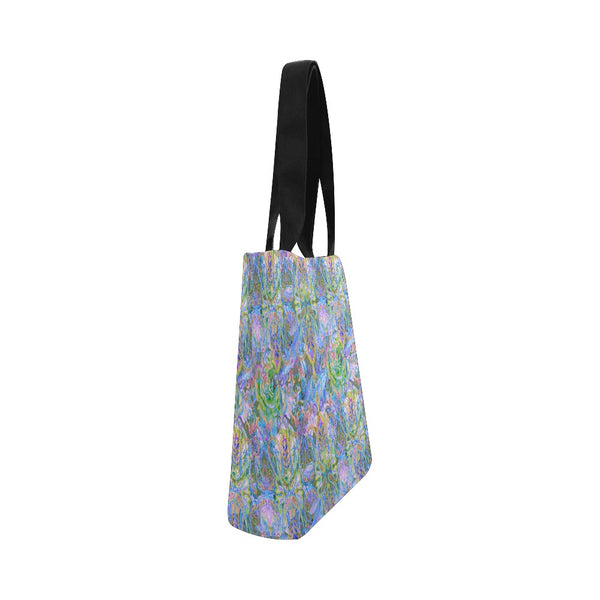 Demure Bleu Mini Tote Canvas Tote Bag (Model 1657)