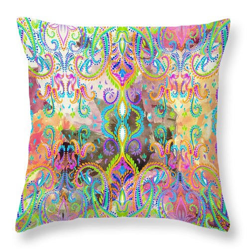 Colorful - Fiona - Throw Pillow