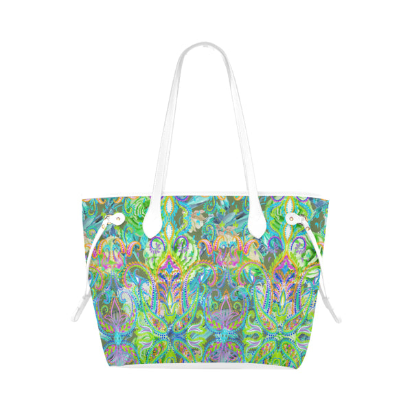 DEMURE  White Handled Tote