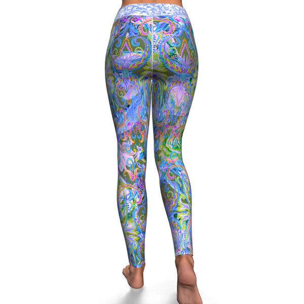 Demure Bleu Yoga Leggings