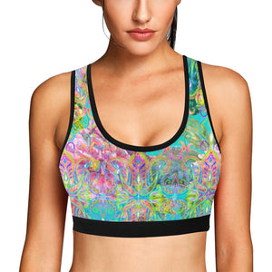 Celia Sports Bra Women's All Over Print Sports Bra (Model T52)