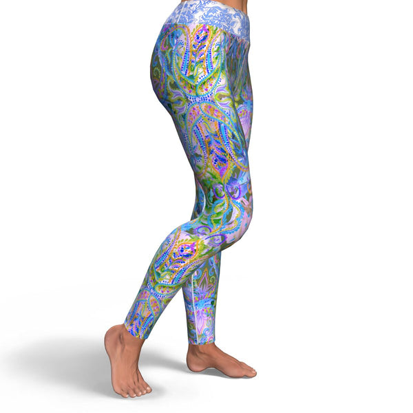 Demure Bleu Yoga Leggings