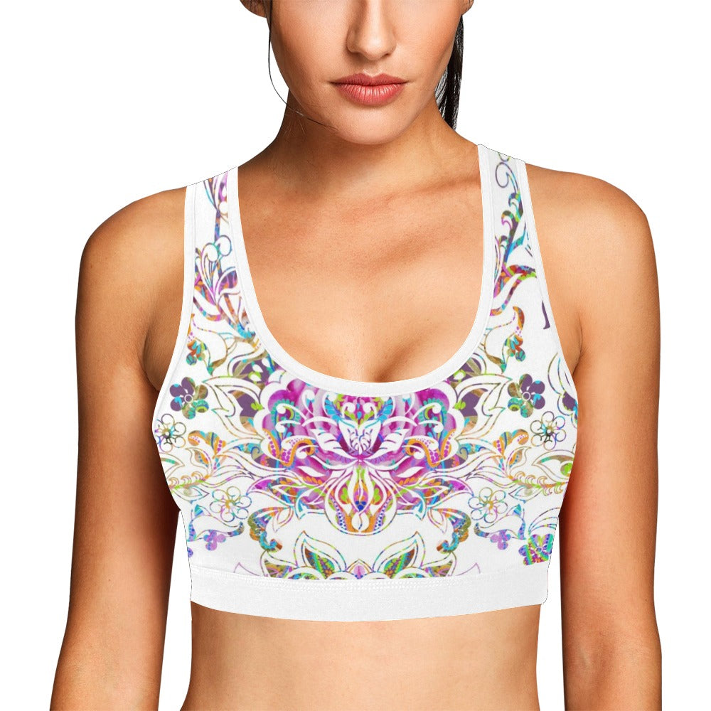 Delight Sports Bra Women's All Over Print Sports Bra (Model T52)