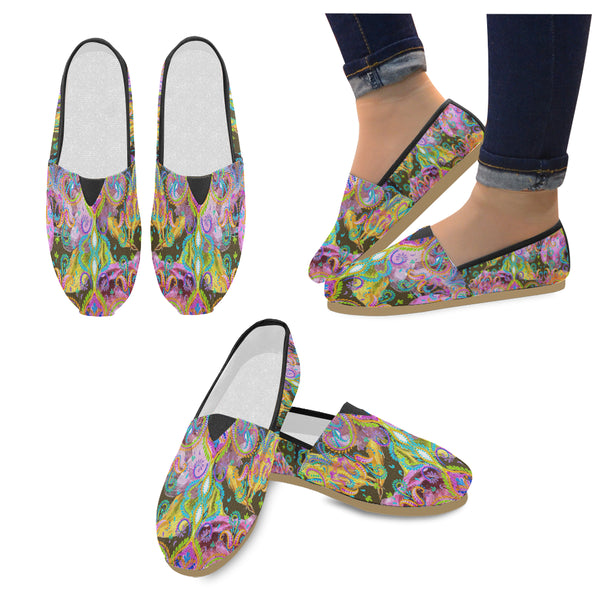 Lush Canvas Slip Ons by Patricia Ann Brubaker