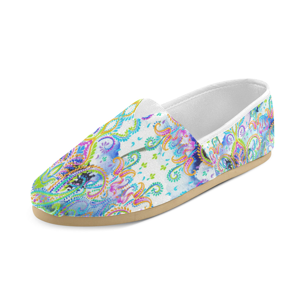 Spring Rain Canvas Slip On by Patricia Ann Brubaker