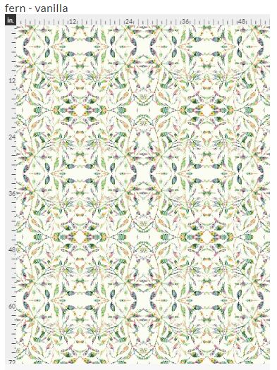 "Fern Vanilla" Fabric