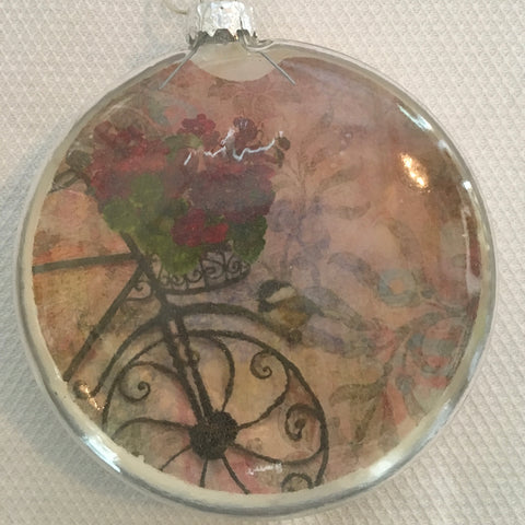 Everyday Ornaments- Geranium Garden Bicycle