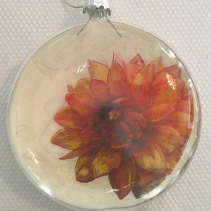 Everyday Ornaments- Summer Blooms- Mum Tangerine