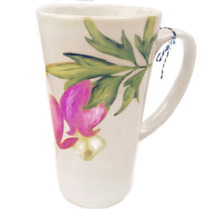 Latte Mug- Summer Blooms- Bleeding Heart