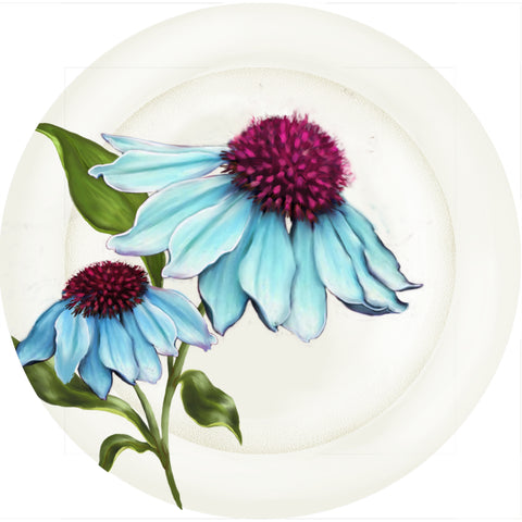 Summer Blooms - Coneflower  - 10" Dinner Plate