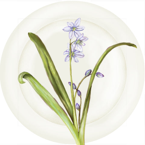 Summer Blooms - Blue Hyacinth 10" Dinner Plate