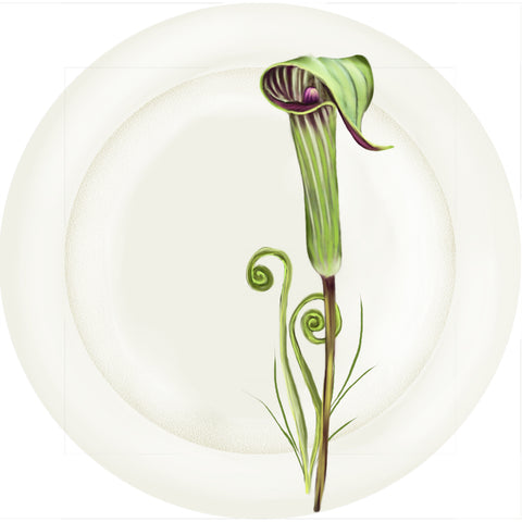 Summer Blooms - Jack in the Pulpit - 10" Dinner Plate