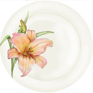 Summer Blooms - Lily - 10" Dinner Plates