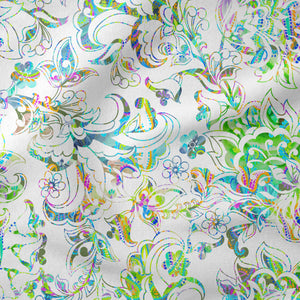 "Wild Emerald Lace" Fabric