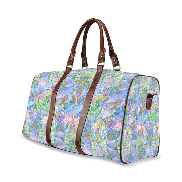 Demure_Bleu Large Travel Bag Waterproof Travel Bag/Large (Model 1639)