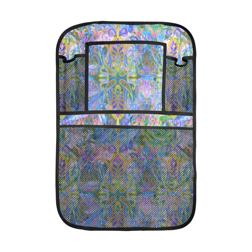 Demure_Bleu Seat Back cover Car Seat Back Organizer (2-Pack)