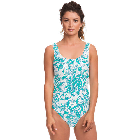 Peacock One Piece Swim Suit