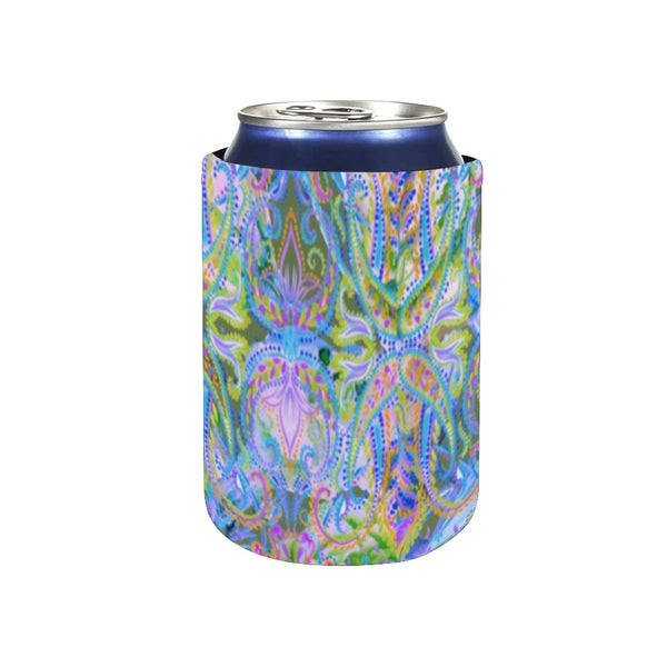 Demure Bleu Can Cover Neoprene Can Cooler 4" x 2.7" dia.