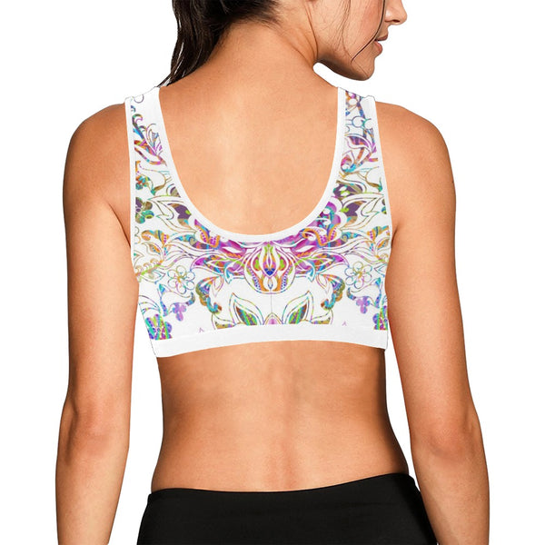 Delight Sports Bra Women's All Over Print Sports Bra (Model T52)