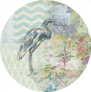 By The Sea Heron - 10" Dinner Plate