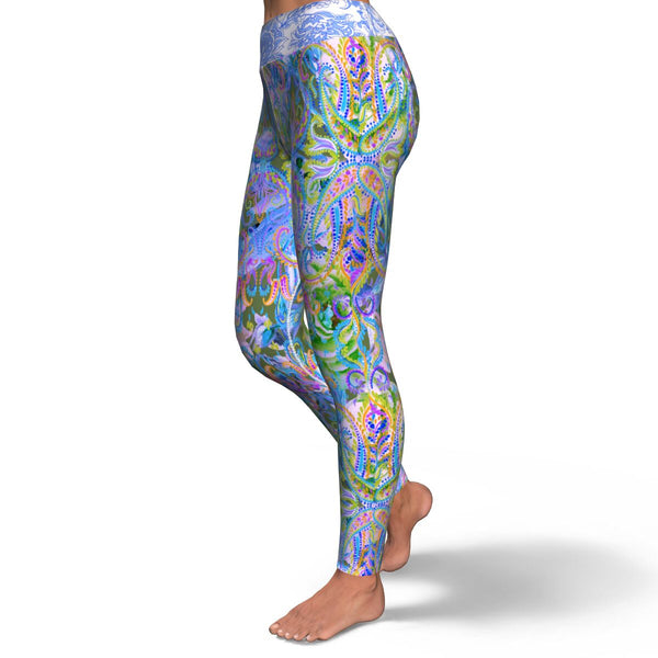 Demure Bleu Yoga Leggings