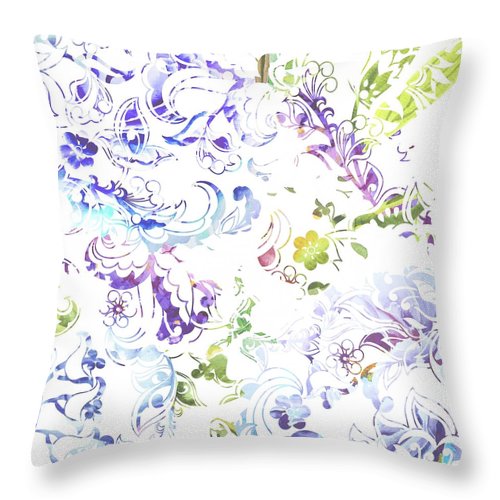 Lace - Misty Lace - Throw Pillow